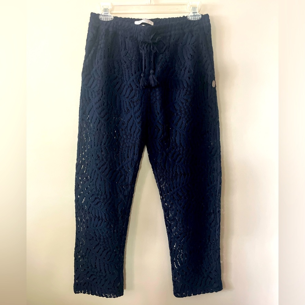 SCOTCH & SODA Jolie Vagabonde Lace Ankle Trouser, Navy Blue, Like New - SZ P